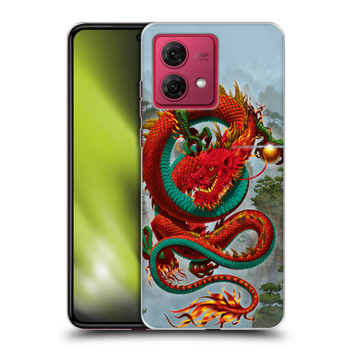 Vincent Hie Graphics Good Fortune Dragon Soft Gel Case for Motorola Moto G84 5G