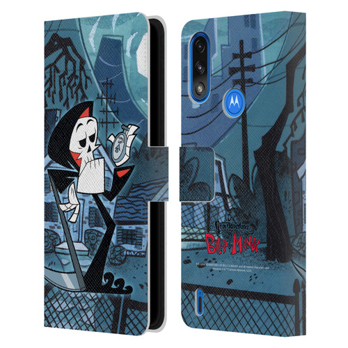 The Grim Adventures of Billy & Mandy Graphics Grim Leather Book Wallet Case Cover For Motorola Moto E7 Power / Moto E7i Power