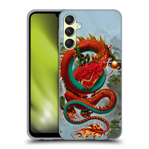 Vincent Hie Graphics Good Fortune Dragon Soft Gel Case for Samsung Galaxy A24 4G / M34 5G