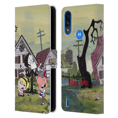 The Grim Adventures of Billy & Mandy Graphics Poster Leather Book Wallet Case Cover For Motorola Moto E7 Power / Moto E7i Power