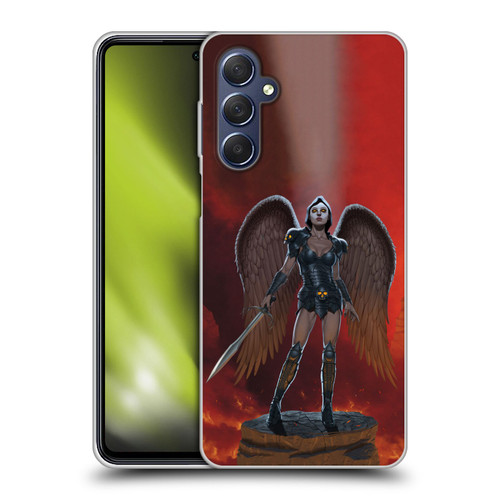 Vincent Hie Graphics Angel Of Vengeance Soft Gel Case for Samsung Galaxy M54 5G