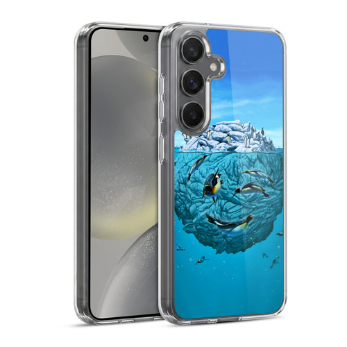 Vincent Hie Graphics Penguin Wink Soft Gel Case for Samsung Galaxy S24 5G & MagSafe