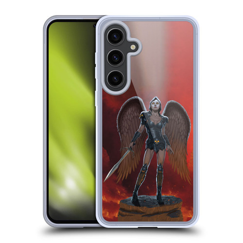 Vincent Hie Graphics Angel Of Vengeance Soft Gel Case for Samsung Galaxy S24+ 5G