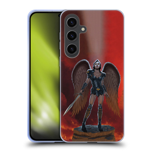 Vincent Hie Graphics Angel Of Vengeance Soft Gel Case for Samsung Galaxy S24+ 5G