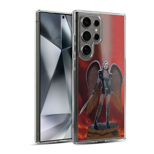 Vincent Hie Graphics Angel Of Vengeance Soft Gel Case for Samsung Galaxy S24 Ultra 5G & MagSafe