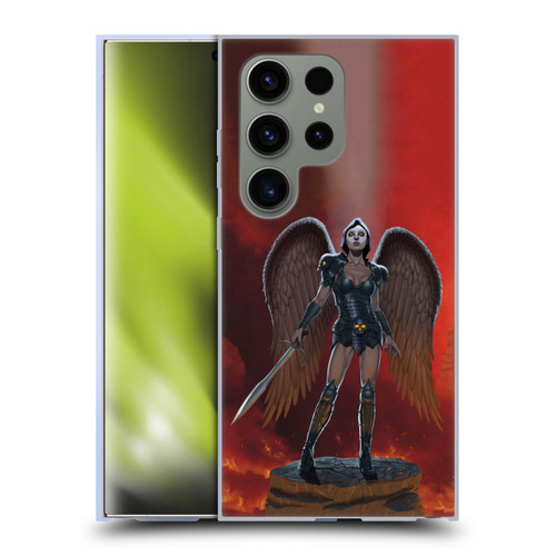 Vincent Hie Graphics Angel Of Vengeance Soft Gel Case for Samsung Galaxy S24 Ultra 5G