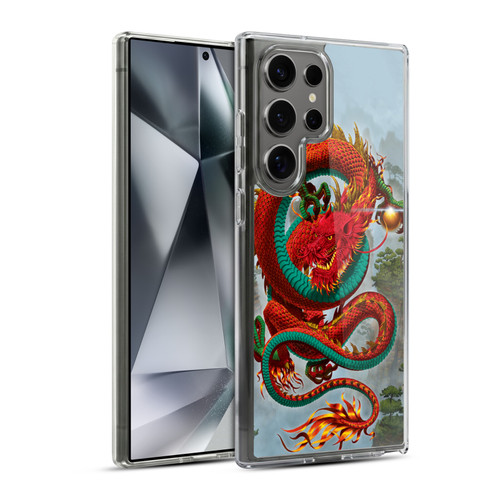 Vincent Hie Graphics Good Fortune Dragon Soft Gel Case for Samsung Galaxy S24 Ultra 5G & MagSafe