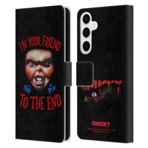 Child's Play Key Art Friend To The End Leather Book Wallet Case Cover For Samsung Galaxy S24+ 5G