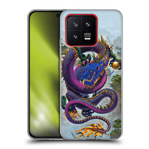 Vincent Hie Graphics Good Fortune Dragon Blue Soft Gel Case for Xiaomi 13 5G