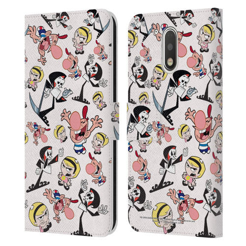 The Grim Adventures of Billy & Mandy Graphics Icons Leather Book Wallet Case Cover For Motorola Moto G41
