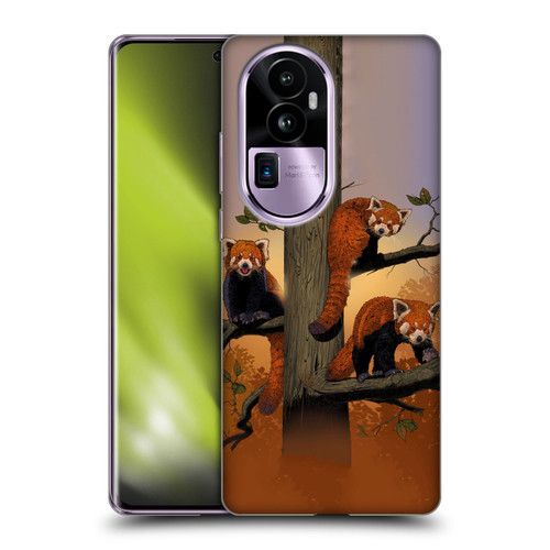 Vincent Hie Key Art Red Pandas Soft Gel Case for OPPO Reno10 Pro+