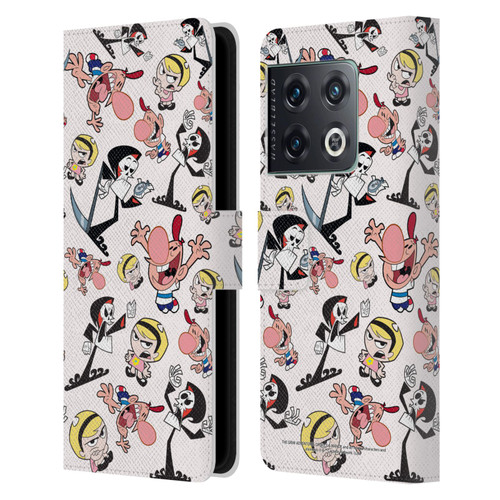 The Grim Adventures of Billy & Mandy Graphics Icons Leather Book Wallet Case Cover For OnePlus 10 Pro