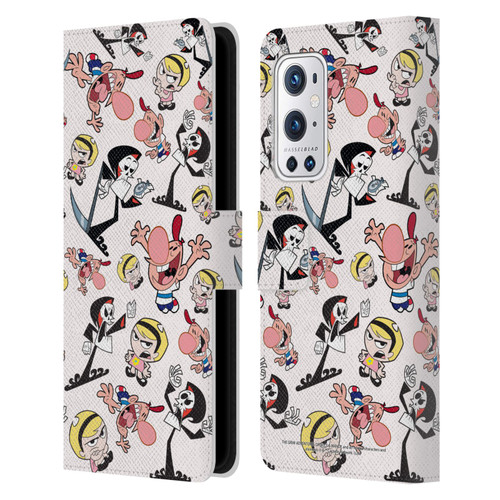 The Grim Adventures of Billy & Mandy Graphics Icons Leather Book Wallet Case Cover For OnePlus 9 Pro