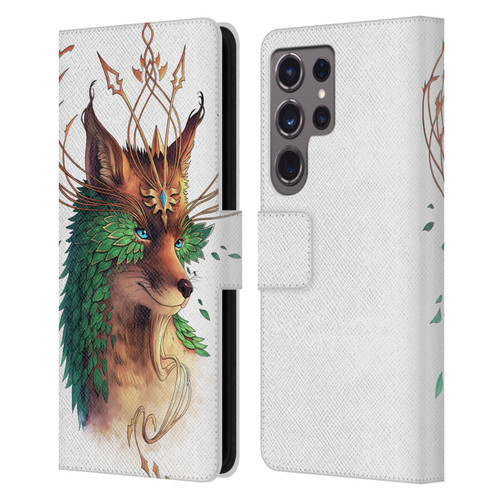Jonas "JoJoesArt" Jödicke Wildlife Fox Coloured Leather Book Wallet Case Cover For Samsung Galaxy S24 Ultra 5G