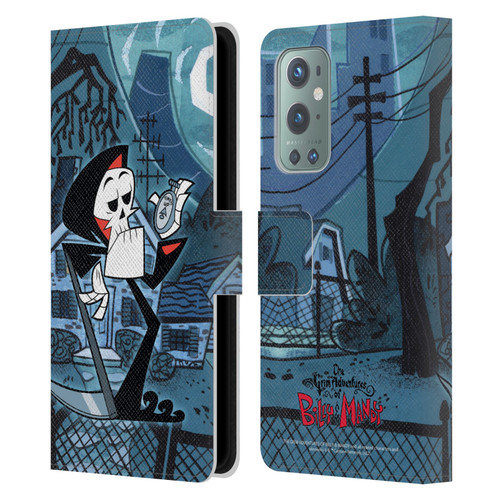 The Grim Adventures of Billy & Mandy Graphics Grim Leather Book Wallet Case Cover For OnePlus 9