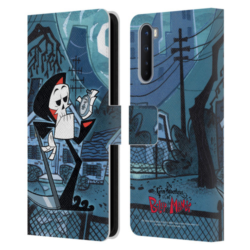 The Grim Adventures of Billy & Mandy Graphics Grim Leather Book Wallet Case Cover For OnePlus Nord 5G