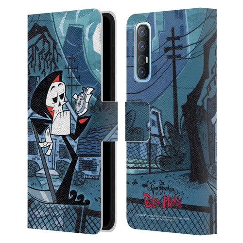 The Grim Adventures of Billy & Mandy Graphics Grim Leather Book Wallet Case Cover For OPPO Find X2 Neo 5G
