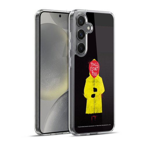 IT Movie Graphics You'll Float Too Soft Gel Case for Samsung Galaxy S24+ 5G & MagSafe