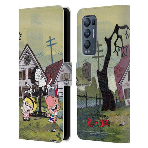 The Grim Adventures of Billy & Mandy Graphics Poster Leather Book Wallet Case Cover For OPPO Find X3 Neo / Reno5 Pro+ 5G