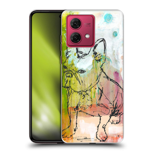 Wyanne Animals French Bulldog Sketch Soft Gel Case for Motorola Moto G84 5G