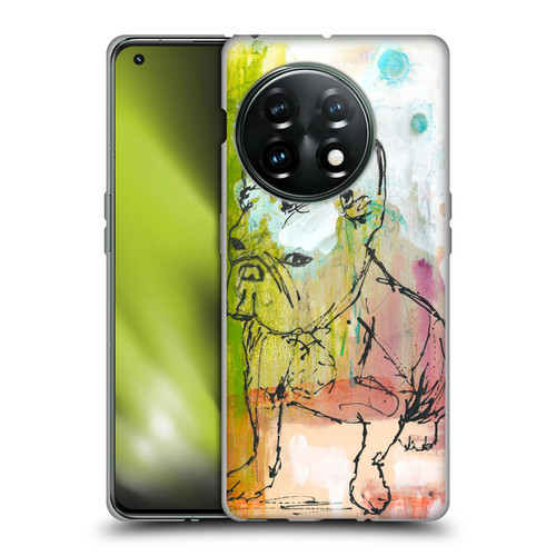 Wyanne Animals French Bulldog Sketch Soft Gel Case for OnePlus 11 5G