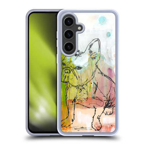 Wyanne Animals French Bulldog Sketch Soft Gel Case for Samsung Galaxy S24+ 5G