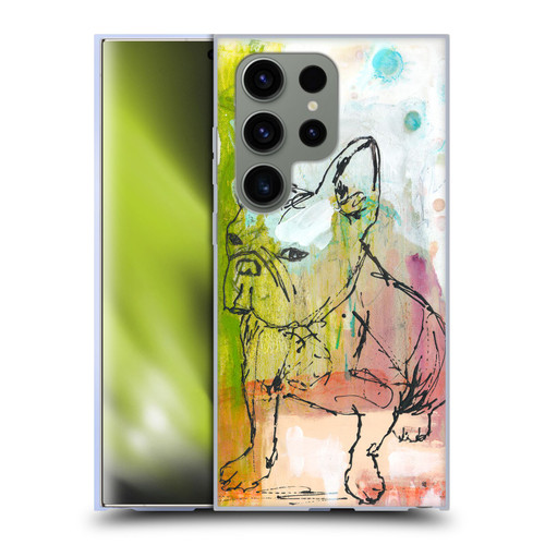 Wyanne Animals French Bulldog Sketch Soft Gel Case for Samsung Galaxy S24 Ultra 5G