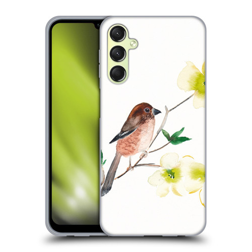 Mai Autumn Birds Dogwood Branch Soft Gel Case for Samsung Galaxy A24 4G / M34 5G