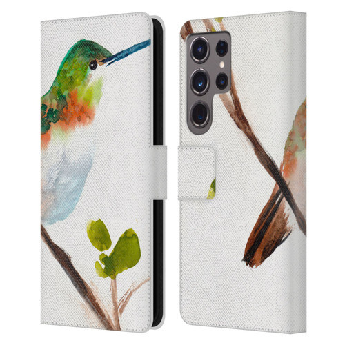 Mai Autumn Birds Hummingbird Leather Book Wallet Case Cover For Samsung Galaxy S24 Ultra 5G
