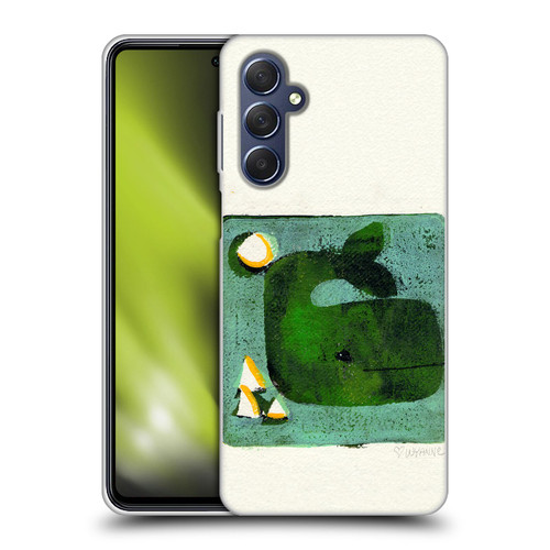 Wyanne Animals 2 Green Whale Monoprint Soft Gel Case for Samsung Galaxy M54 5G