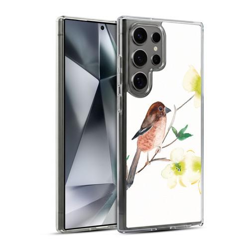 Mai Autumn Birds Dogwood Branch Soft Gel Case for Samsung Galaxy S24 Ultra 5G & MagSafe