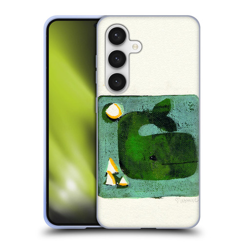 Wyanne Animals 2 Green Whale Monoprint Soft Gel Case for Samsung Galaxy S24 5G