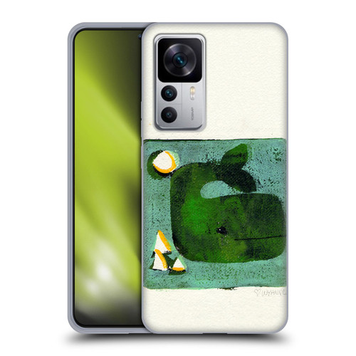 Wyanne Animals 2 Green Whale Monoprint Soft Gel Case for Xiaomi 12T 5G / 12T Pro 5G / Redmi K50 Ultra 5G