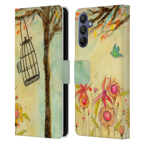 Wyanne Birds Free To Be Leather Book Wallet Case Cover For Samsung Galaxy A15