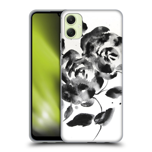 Mai Autumn Floral Blooms Black Beauty Soft Gel Case for Samsung Galaxy A05
