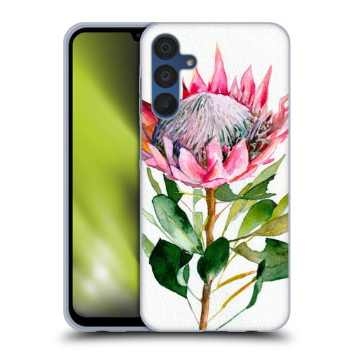 Mai Autumn Floral Blooms Protea Soft Gel Case for Samsung Galaxy A15