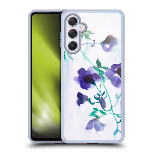 Mai Autumn Floral Blooms Moon Drops Soft Gel Case for Samsung Galaxy M54 5G