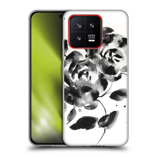 Mai Autumn Floral Blooms Black Beauty Soft Gel Case for Xiaomi 13 5G