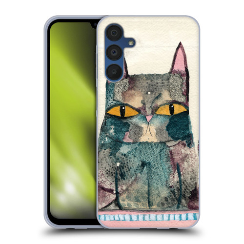 Wyanne Cat Kitty Painting Soft Gel Case for Samsung Galaxy A15