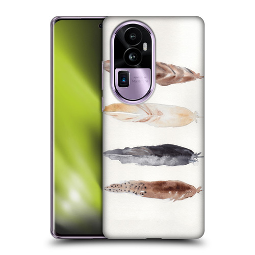 Mai Autumn Feathers Pattern Soft Gel Case for OPPO Reno10 Pro+