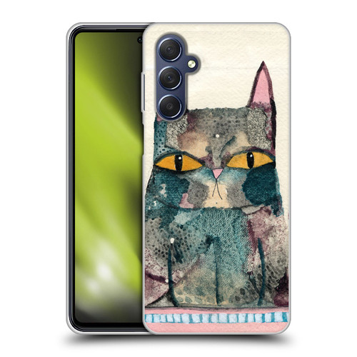 Wyanne Cat Kitty Painting Soft Gel Case for Samsung Galaxy M54 5G