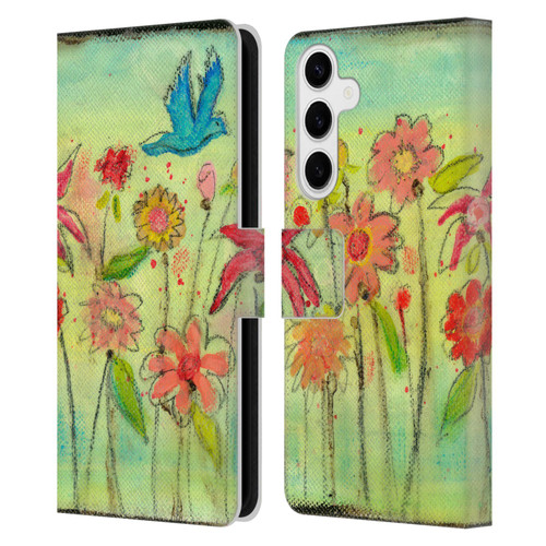 Wyanne Nature Sun Garden Leather Book Wallet Case Cover For Samsung Galaxy S24+ 5G