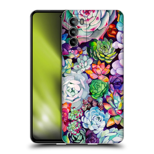 Mai Autumn Floral Garden Succulent Soft Gel Case for Motorola Moto G82 5G