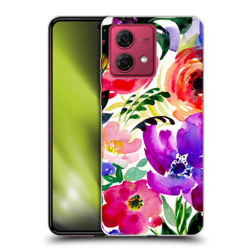 Mai Autumn Floral Garden Bloom Soft Gel Case for Motorola Moto G84 5G