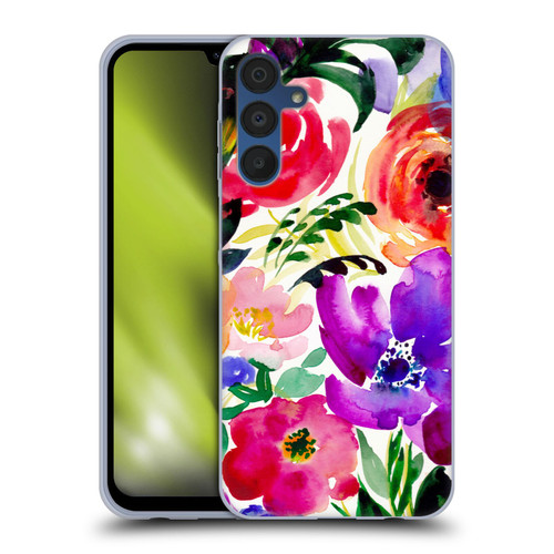 Mai Autumn Floral Garden Bloom Soft Gel Case for Samsung Galaxy A15