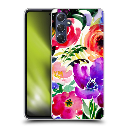Mai Autumn Floral Garden Bloom Soft Gel Case for Samsung Galaxy M54 5G
