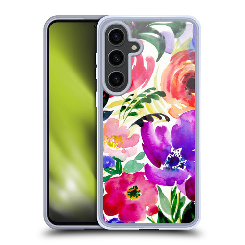 Mai Autumn Floral Garden Bloom Soft Gel Case for Samsung Galaxy S24+ 5G