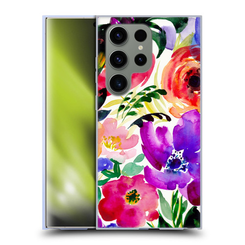 Mai Autumn Floral Garden Bloom Soft Gel Case for Samsung Galaxy S24 Ultra 5G