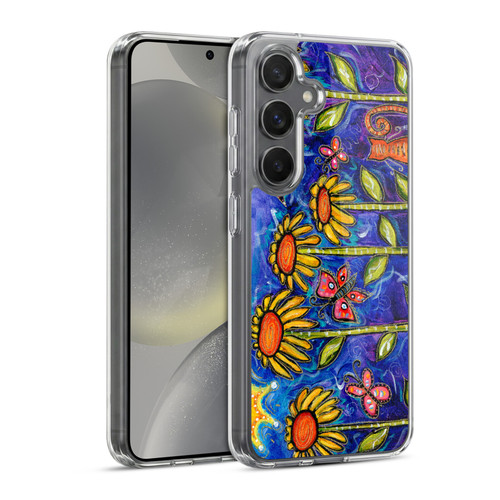 Wyanne Nature 2 Sundown Sunflowers Soft Gel Case for Samsung Galaxy S24 5G & MagSafe