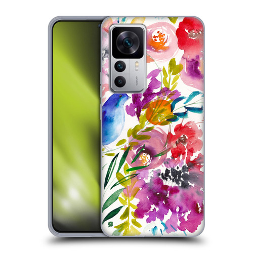 Mai Autumn Floral Garden Bluebird Soft Gel Case for Xiaomi 12T 5G / 12T Pro 5G / Redmi K50 Ultra 5G